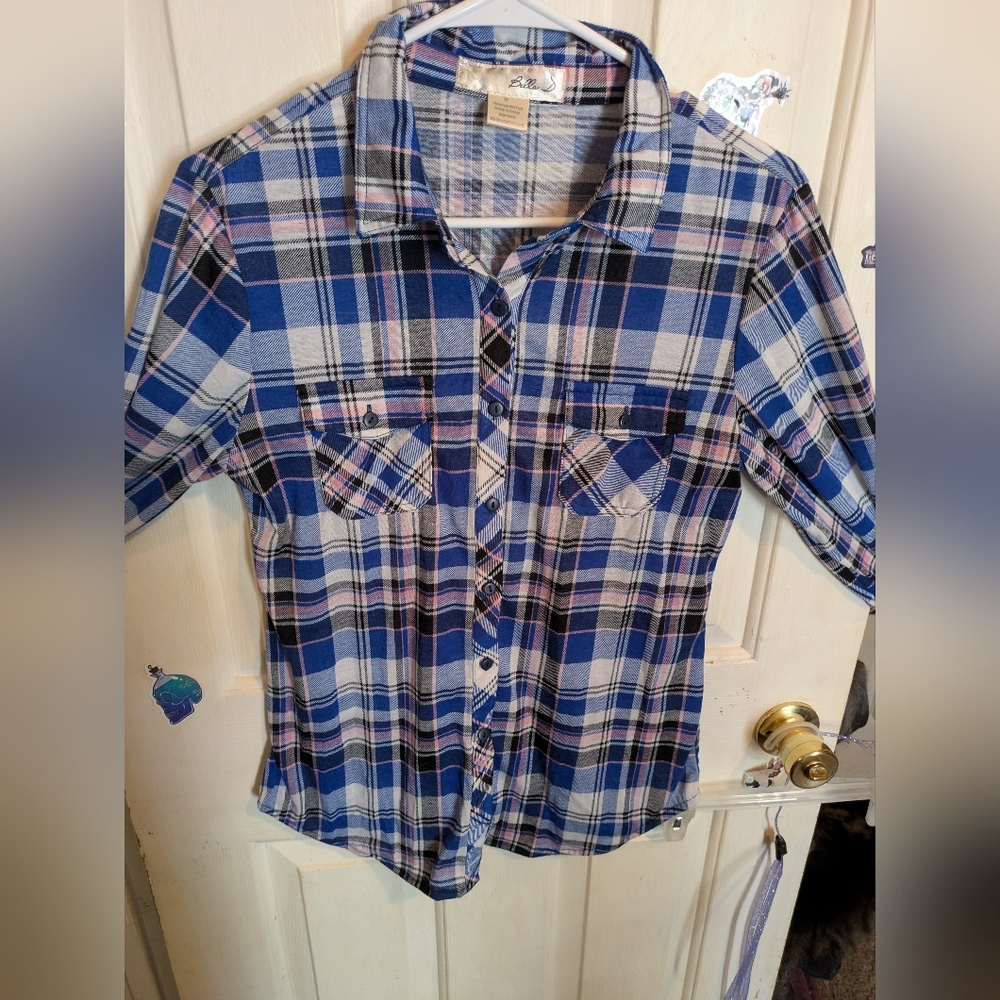 Blue/Purple Button Up Shirt